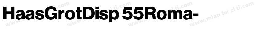 HaasGrotDisp 55Roma字体转换